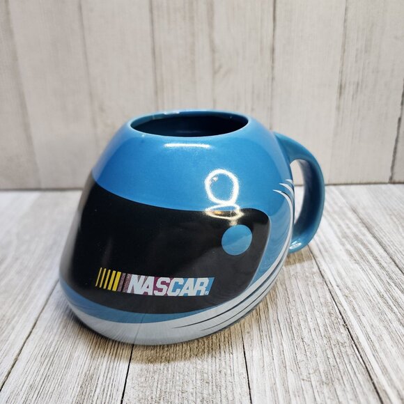 NASCAR Racing Helmet Coffee Mug Cup Blue Ceramic 2004 - Picture 1 of 8